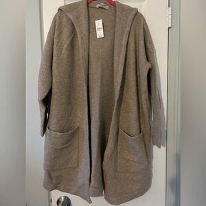 NWT Loft hooded sweater cardigan with pockets
